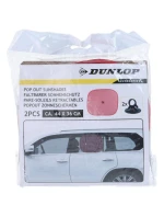SLNEČNÁ CLONA S PRÍSAVKOU 2KS DUNLOP ČERVENÁ