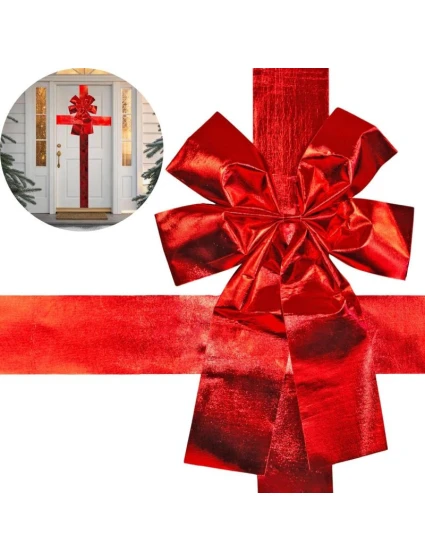 Záves na dvere 33x42 cm červená stuha