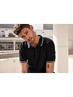 JN Pánské těžké piqué polo s proužky 02. model 22531367 - Daiber JN Pánské těžké piqué polo s proužky 02. model 22531367 - Daiber
