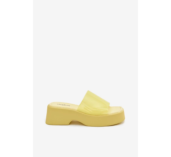 Dámské sandály s páskem Žluté model 22107247 - Boto