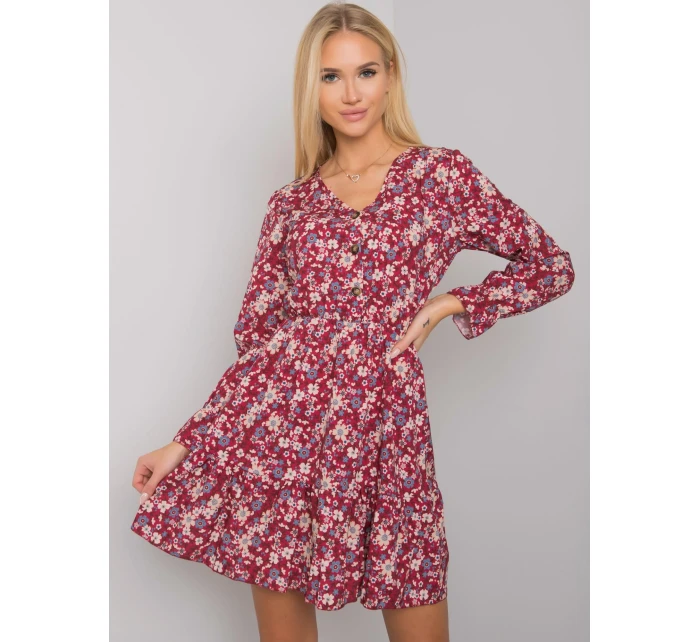 Šaty TW SK BI model 16216040 bordó - FPrice Šaty TW SK BI model 16216040 bordó - FPrice