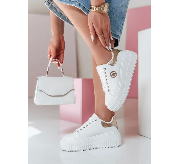 Dámske tenisky na platforme KITNOT gold FashionStreet ZY0920