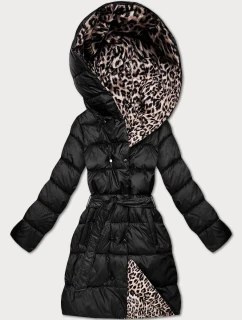 panteřím vzorem oboustranná zimní plus size bunda model 21753523 - MINORITY