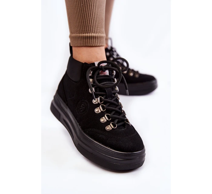 Botki Trapery Cross Jeans KK2R4074C Czarne