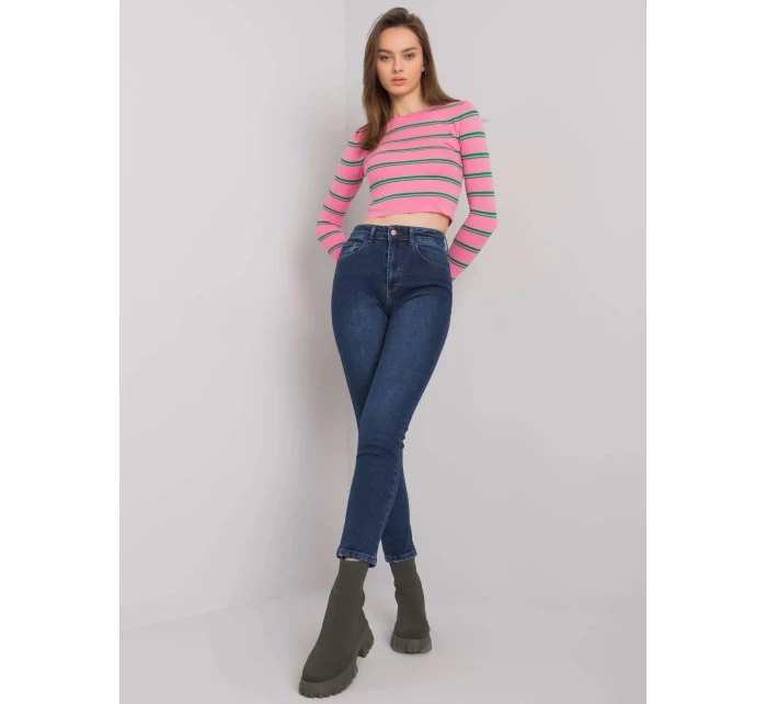 Džínové kalhoty MR SP model 16264991 tmavě modrá - FPrice Džínové kalhoty MR SP model 16264991 tmavě modrá - FPrice