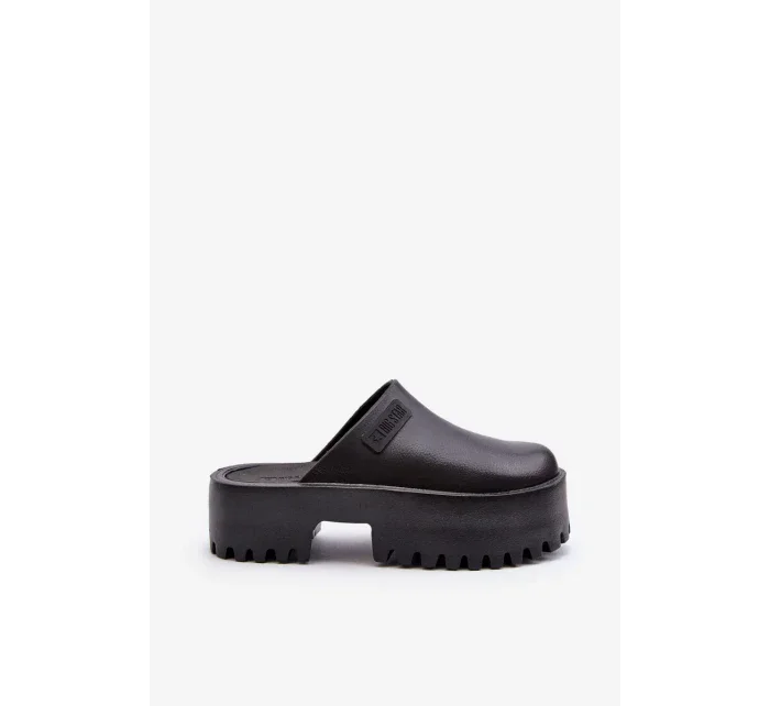 Dámske papuče s pevnou podrážkou Big Star Black Dámske papuče s pevnou podrážkou Big Star Black