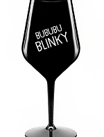 BUBUBUBLINKY - čierny nerozbitný pohár na víno 470 ml