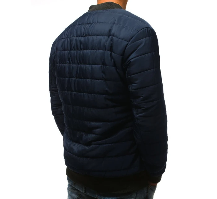 Pánská prošívaná bunda bomber tmavě modrá model 21962008 - FashionStreet