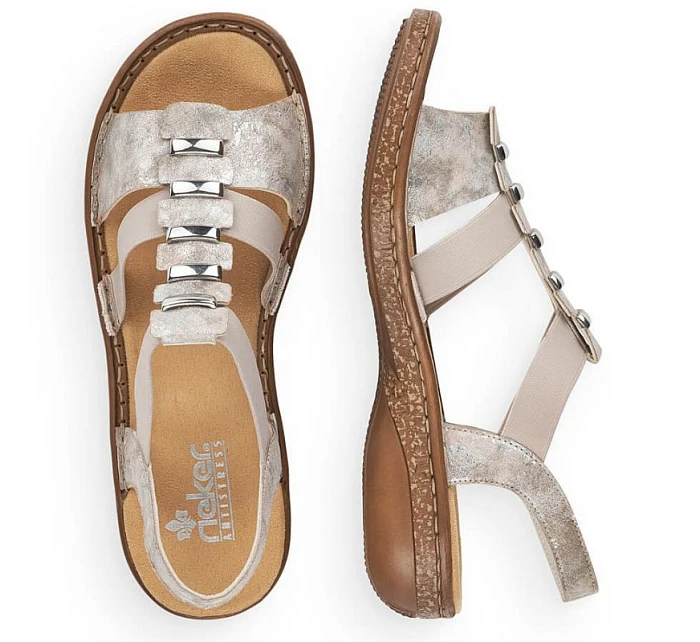 Dámske pohodlné sandále Rieker 62850-90 Dámske pohodlné sandále Rieker 62850-90