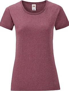 LadyFit Iconic 150 T Dámské tričko model 22429462 heather burgundy - Fruit of the Loom