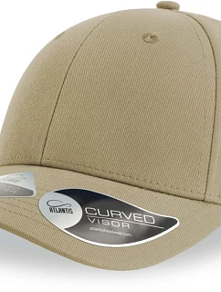 6 panelová baseballová kšiltovka khaki model 22479163 - Atlantis Headwear