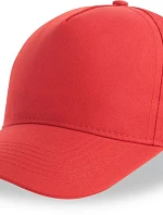 Atlantis Headwear Recy Five 5-panelová bejzbalová čiapka 33.0116 červená