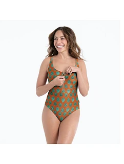 Jednodielne plavky Style Elouise 7713 rusty brown - RosaFaia