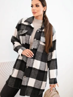 Dámská kostkovaná košile grafitová