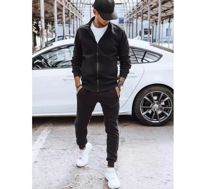 Pánská zateplená tepláková souprava černá Dstreet model 21965559 - FashionStreet