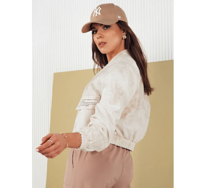 Dámská béžová bomber bunda Dstreet model 21975258 - FashionStreet