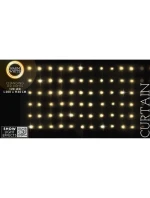 VIANOČNÉ STROMČEKY VONKAJŠIE/VNÚTORNÉ SVETELNÉ ZÁVESY 120 LED 300X60CM S DIAĽKOVÝM OVLÁDANÍM TEPLÁ BIELA