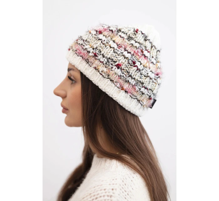 Dámská zimní vlněná čepice s ozdobnými krystalky K399 černá Dámská zimní vlněná čepice s ozdobnými krystalky K399 černá