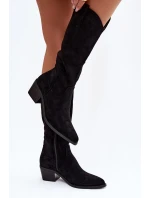 Kozačky Kovbojky Dámské Černé model 21821849 - Boto Kozačky Kovbojky Dámské Černé model 21821849 - Boto