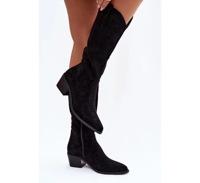 Kozačky Kovbojky Dámské Černé model 21821849 - Boto Kozačky Kovbojky Dámské Černé model 21821849 - Boto