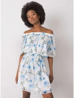 Šaty LK SK 508208.65P biela a modrá