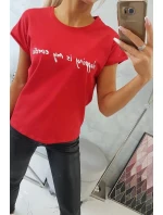 Dámske tričko 65279 červená - Kesi