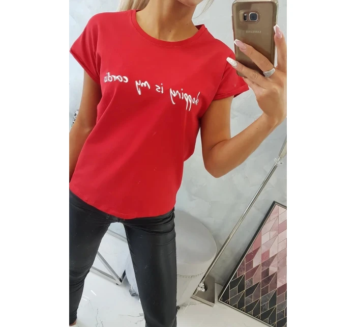 Dámske tričko 65279 červená - Kesi