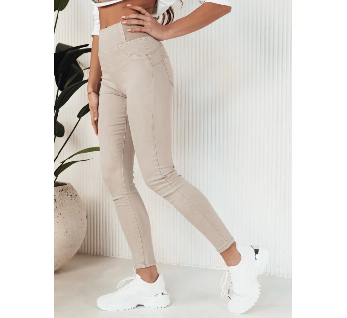 Dámske džínsové nohavice ALTET beige FashionStreet UY1904 Dámske džínsové nohavice ALTET beige FashionStreet UY1904
