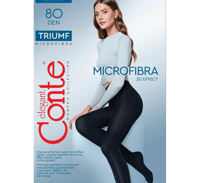 3D punčocháče 80 den 5 XL model 21768943 - Conte 3D punčocháče 80 den 5 XL model 21768943 - Conte