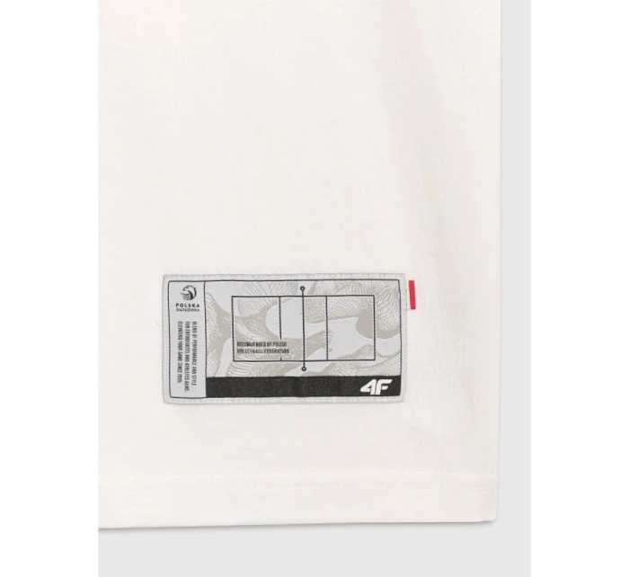 Pánske pravidelné volejbalové tričko s potlačou 4F 4FRAW25TTSHM3237-10S pánske Pánske pravidelné volejbalové tričko s potlačou 4F 4FRAW25TTSHM3237-10S pánske