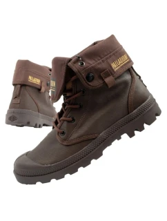 Pánska športová obuv Palladium Baggy Coated členkové tenisky fashion dark brown