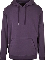 Build your Brand BY 011 Mikina s kapucňou z hrubej bavlny 56.0011 purple night