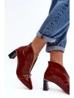 Kožené Boty Na  Hnědé model 21636031 - Maciejka