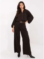 Spodnie IT SP model 21722835 ciemny brązowy - FPrice Spodnie IT SP model 21722835 ciemny brązowy - FPrice