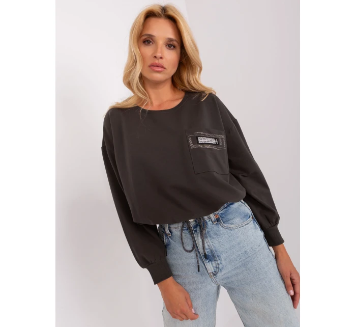 Bluzka RV BZ model 18785509 ciemny khaki - FPrice