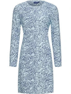 Dámska nočná košeľa 10232-160-2 modrá so vzorom - Pastunette