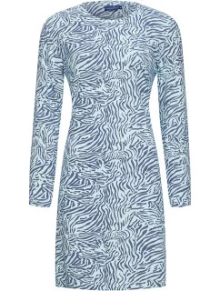 Dámska nočná košeľa 10232-160-2 modrá so vzorom - Pastunette