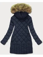 PIKOWANA KURTKA DAMSKA ZIMOWA GRANATOWA model 21242409 - LF WOMEN