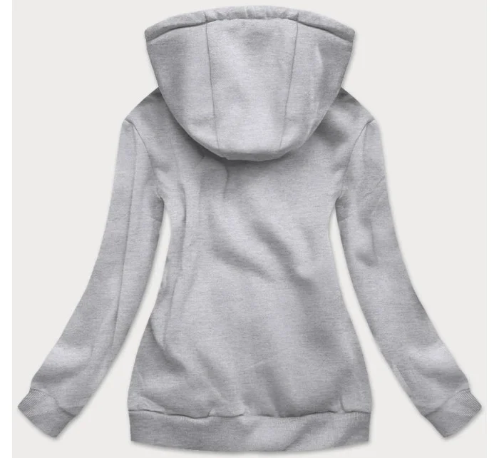 Svetlo šedá dámska športová mikina (W03-2)