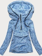 Svetlomodrá melanžová dámska pyšová mikina (HH008)