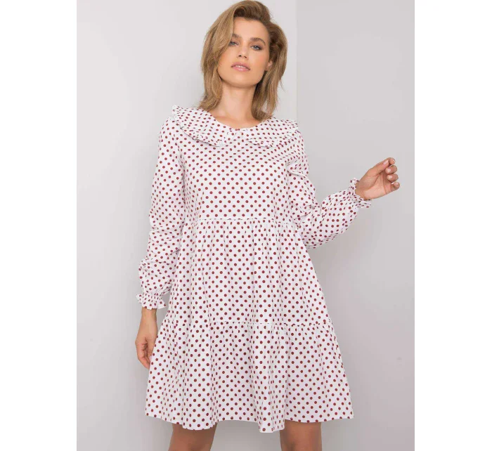 Šaty 123 SK 187576.41P biela a červená