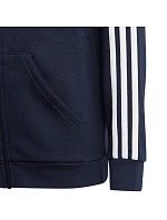 Fleecová mikina adidas Essentials 3-Stripes so zipsom Jr IC0600