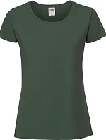 Fruit of the Loom Lady-Fit Iconic 195 T Dámske tričko z hrubej bavlny 16.1424 fľaškovozelená