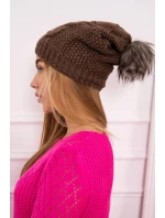 Fleecová čiapka Sandra K210 cappuccino