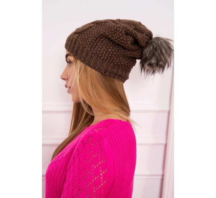 Fleecová čiapka Sandra K210 cappuccino