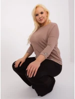 Bluzka RV BZ model 19394440 ciemny bezowy - FPrice Bluzka RV BZ model 19394440 ciemny bezowy - FPrice