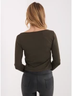 Bluzka WT BZ model 21875428 ciemny brązowy - FPrice Bluzka WT BZ model 21875428 ciemny brązowy - FPrice