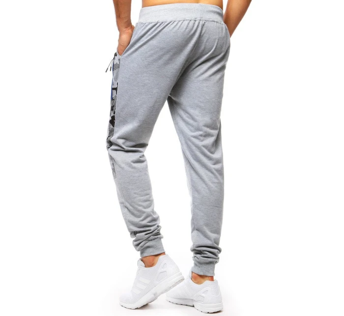 Pánské světle šedé teplákové kalhoty model 21964151 - Dstreet