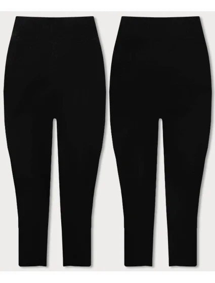 Černé bavlněné 3/4 legíny model 18433395 - J.STYLE Černé bavlněné 3/4 legíny model 18433395 - J.STYLE