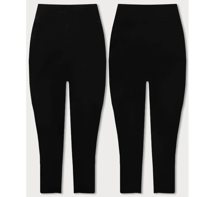 Černé bavlněné 3/4 legíny model 18433395 - J.STYLE Černé bavlněné 3/4 legíny model 18433395 - J.STYLE